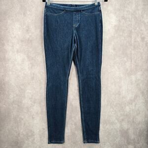 Blue Stretch Pullon Skinny Leggings Jeggings Cotton Jeans Pants S Small